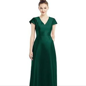 Bella Bridesmaid Alfred Sung Green Dress